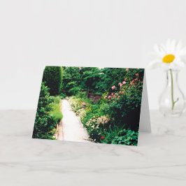 Cartão de saudação dobrado de 5" x 7" para o camin