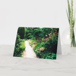 Cartão de saudação dobrado de 5" x 7" para o camin