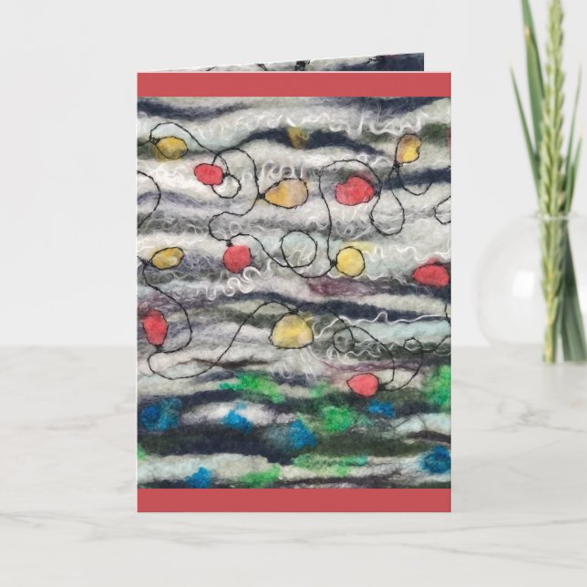 Cartão de saudação dobrado de 5" x 7" standard de  (Frente)