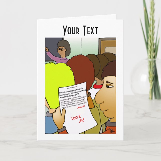 Cartão de Saudação Dobrado de Boomerang (Frente)