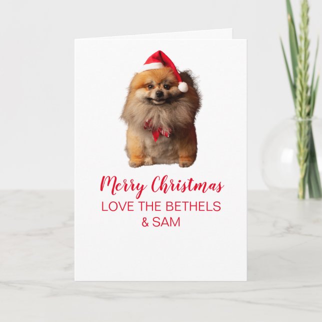 Cartão de Saudação Dobrado de Cachorro (Frente)