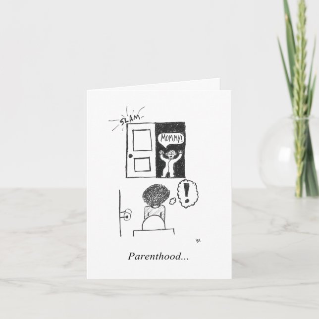 Cartão de saudação dobrado (dentro vazio) (Frente)