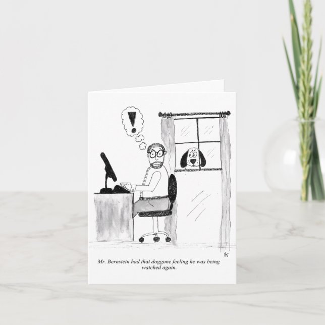 Cartão de saudação dobrado (dentro vazio) (Frente)