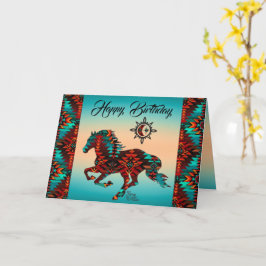 Cartão de Saudação Dobrado do Cavalo Sudoeste