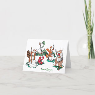 Cartão de Saudação Dobrado do Criador Engraçado de