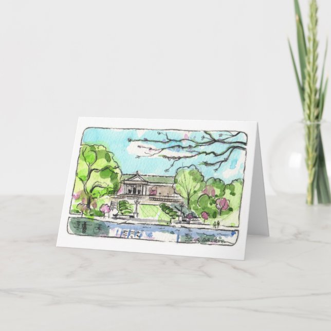 Cartão de Saudação Dobrado do Museu de Arte de Cle (Frente)