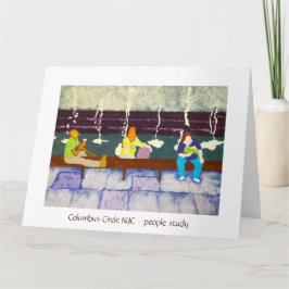 Cartão de Saudação Dobrado impressão de Arte Círcu