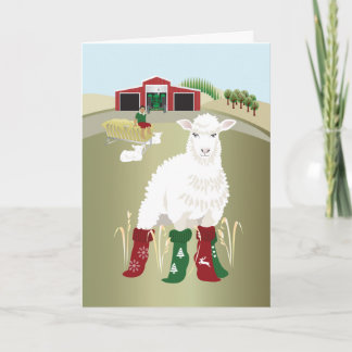 Cartão de Saudação Dobrado 'Meias de Natal