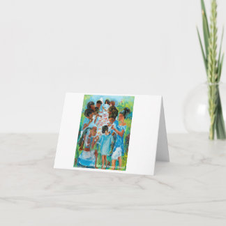 Cartão de saudação dobrado "Mesa de caranguejo"