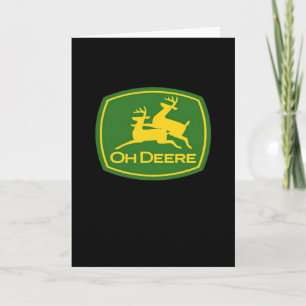 Cartão de Saudação Dobrado Oh Deer Design Moderno 