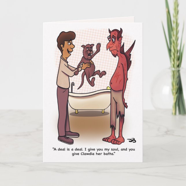 Cartão de Saudação Dobrado pela Clawdia (Frente)