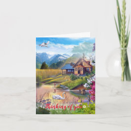 Cartão de saudação dobrado pelo dia de as mães