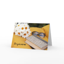 Cartão de saudação dobrado pelo dia de as mães