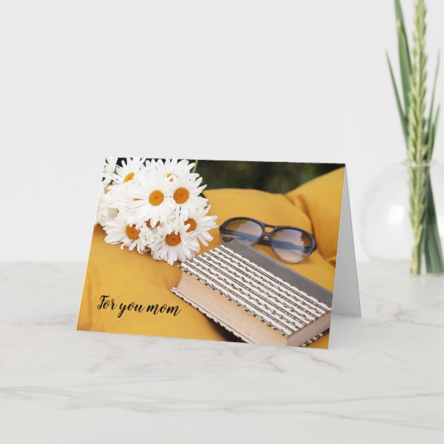 Cartão de saudação dobrado pelo dia de as mães (Frente)