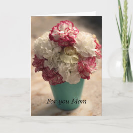 Cartão de saudação dobrado pelo dia de as mães