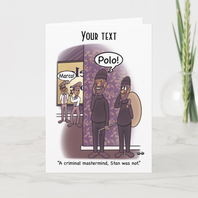 Cartão de saudação dobrado pelo Masterhead (Frente)