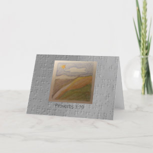 Cartão de saudação dobrado, pequeno, de 5" x 7"