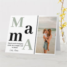 Cartão de saudação dobrado personalizado para o Di