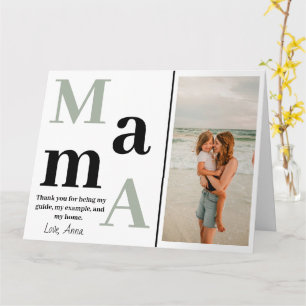 Cartão de saudação dobrado personalizado para o Di