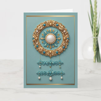 Cartão de saudação dobrado standard de 5" x 7"