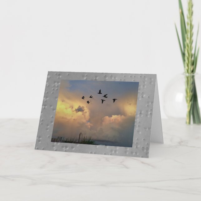 Cartão de saudação dobrado standard de 5" x 7" (Frente)