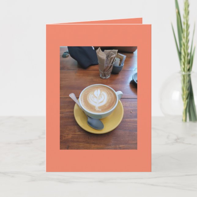 Cartão de saudação dobrado standard de 5" x 7" (Frente)