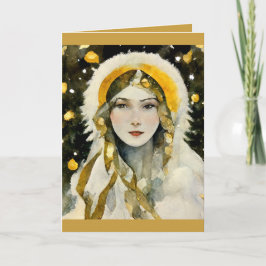 Cartão de saudação dobrado standard de 5" x 7"