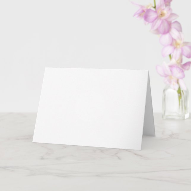 Cartão de saudação dobrado standard de 5" x 7" (Orquídea)