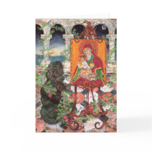 Cartão de saudação dobrado standard de 5" x 7"