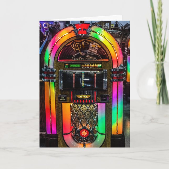 Cartão de Saudação Dobrado - Vintage, Retro (Frente)