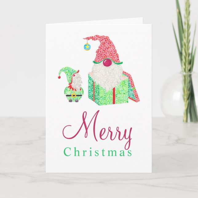 Cartão de Saudação dos Gnomos (Frente)