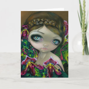 Cartão de saudação "Dragão Orquídeo"