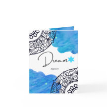 Cartão de saudação Dream, pequeno, 4" x placa dobr