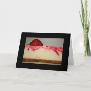 Cartão de Saudação e Cartão de Nota de Cheesecake