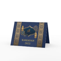 Cartão de Saudação Elegante Ramadan Kareem 2025