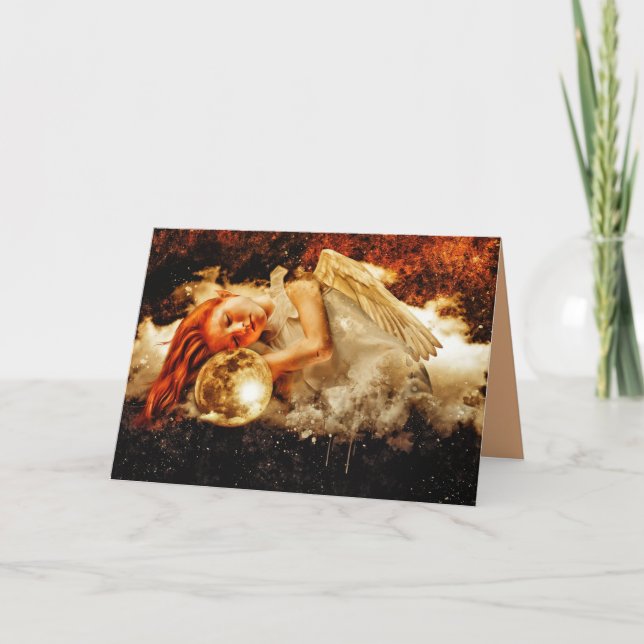 cartão de saudação elf angel (Frente)