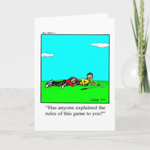Cartão de Saudação em Branco Humor de Golfista