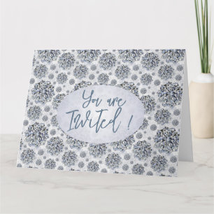 Cartão de saudação em forma de estrela elegante