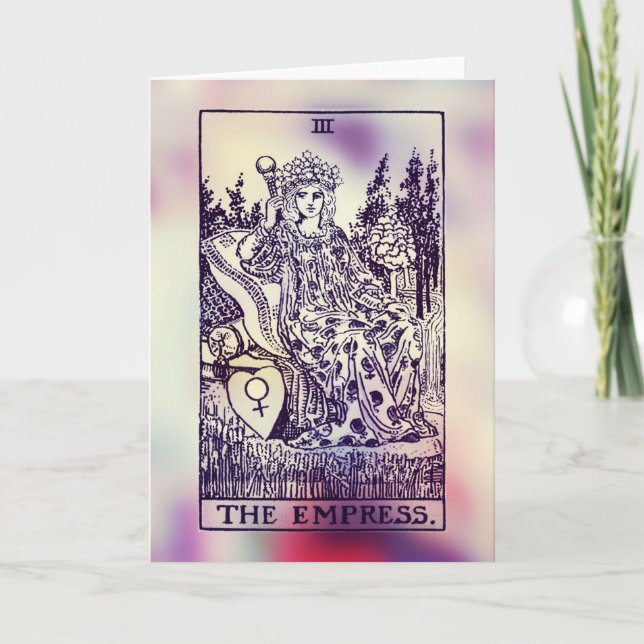 Cartão de Saudação Empress Tarot Card (Frente)