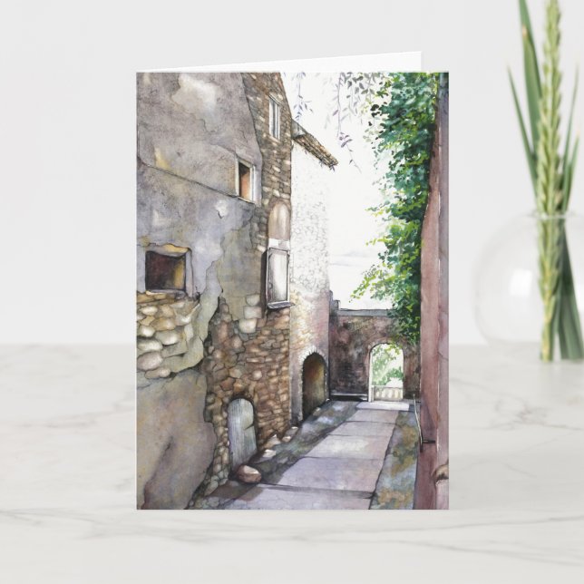 Cartão de saudação En Grignan 5" x 7" (Frente)