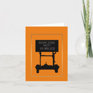 Cartão De Saudação Encorajador Da Estrada Da Vida