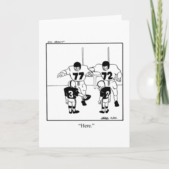 Cartão de Saudação Encorajador Engraçado (Frente)