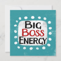 Cartão de Saudação Energética do Big Boss