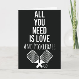 Cartão de Saudação Engraçado de Pickleball para Jo