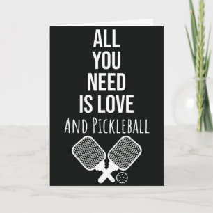 Cartão de Saudação Engraçado de Pickleball para Jo