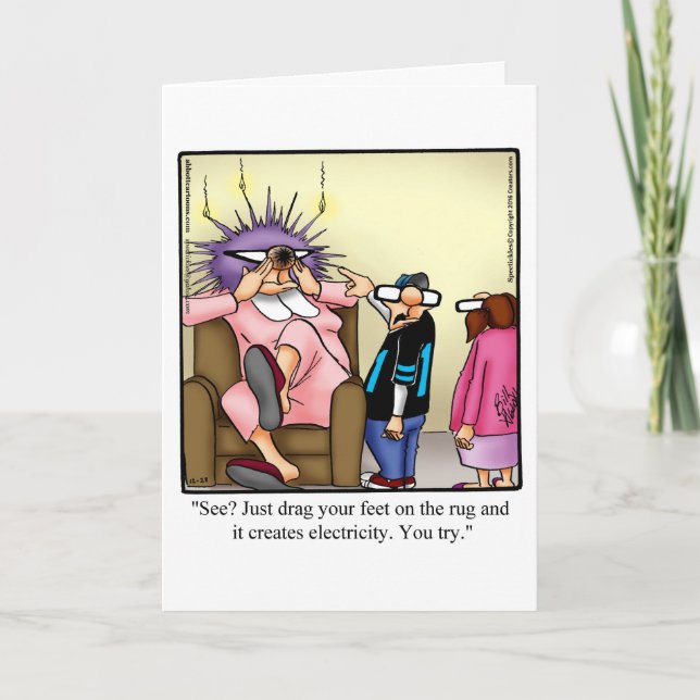 Cartão De Saudação Entusiasmado (Frente)