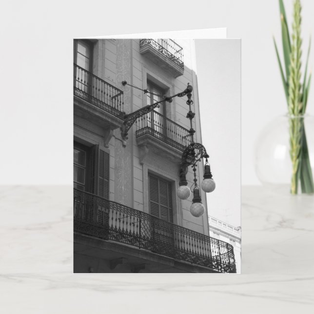 Cartão de Saudação Exemplo (Barcelona, Espanha) (Frente)