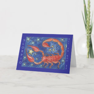 Cartão de saudação "Feliz Aniversário" do Zodiac S