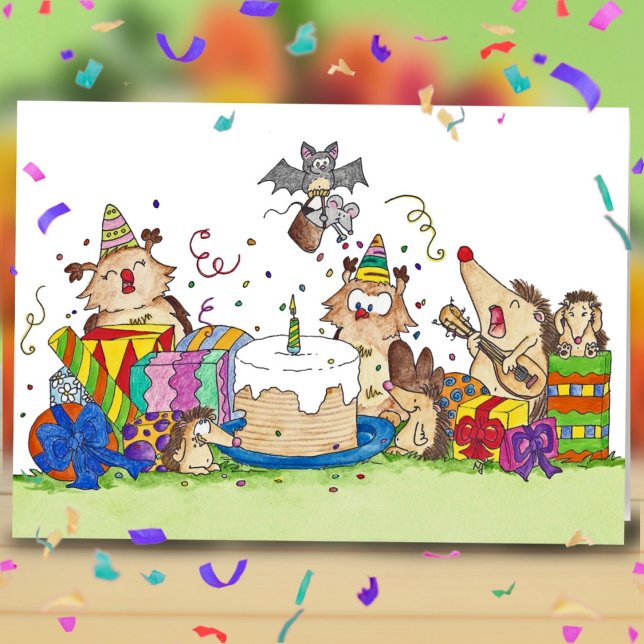 Cartão de saudação FELIZ BIRTHDAY de Nicole Janes (Criador carregado)