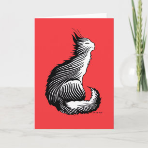 Cartão de Saudação "Feliz Gato"